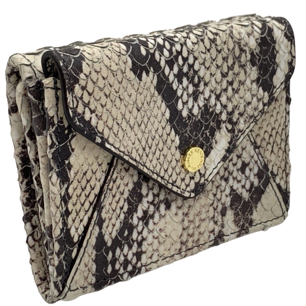 Aimee Kestenberg Ashley Trifold Wallet in Vanilla Snake